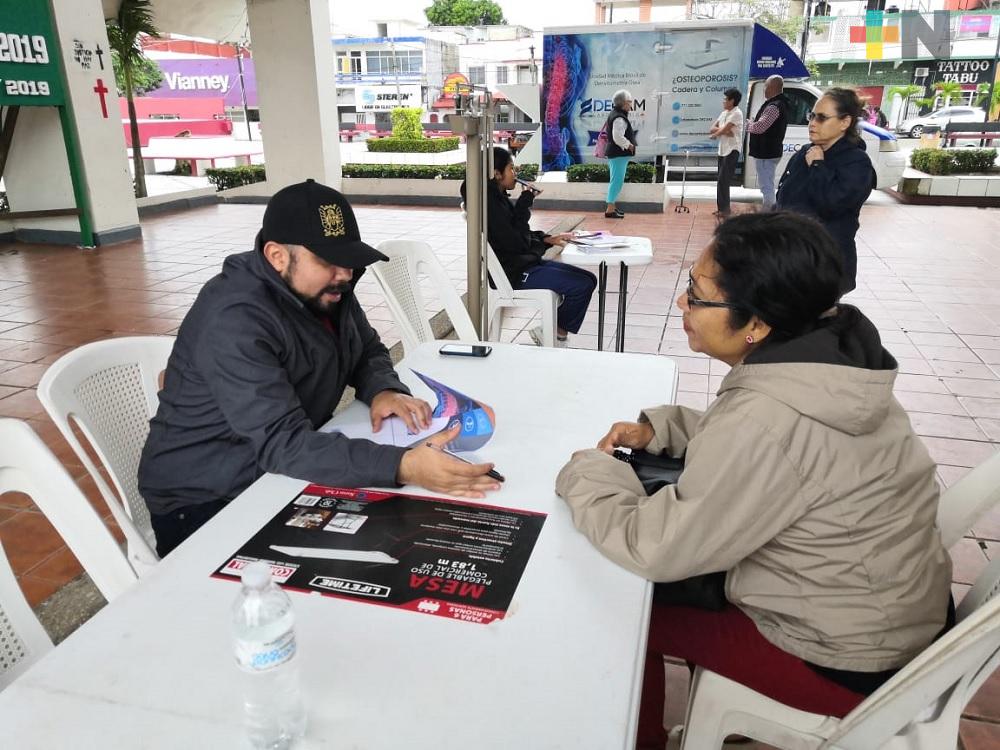 Inicia jornada de densitometría en Coatzacoalcos