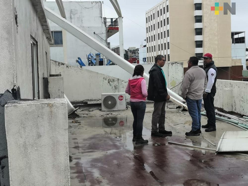 PC Coatzacoalcos supervisa inmuebles afectados por Frente Frío 8