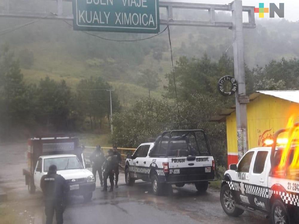 Refuerza Veracruz  seguridad en caminos limítrofes con Puebla
