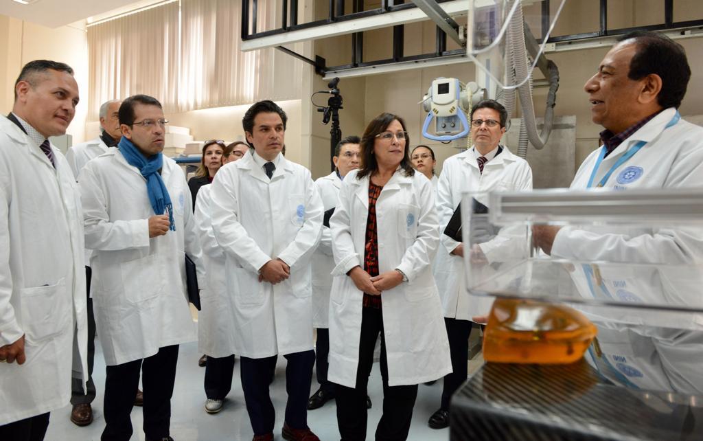 Recorrió la Secretaria de Energía, el Instituto Nacional de Investigaciones Nucleares