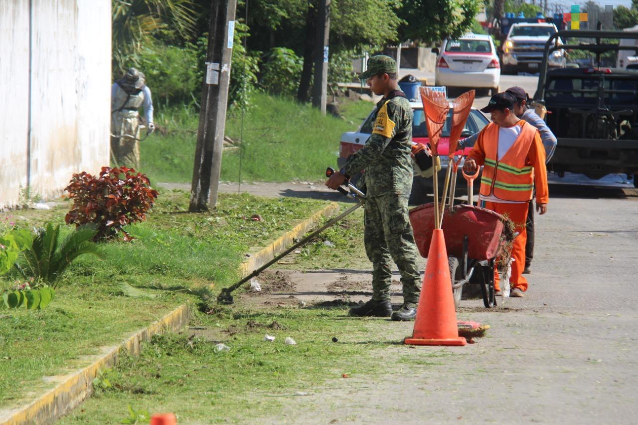 Sedena hace labor social en Martínez