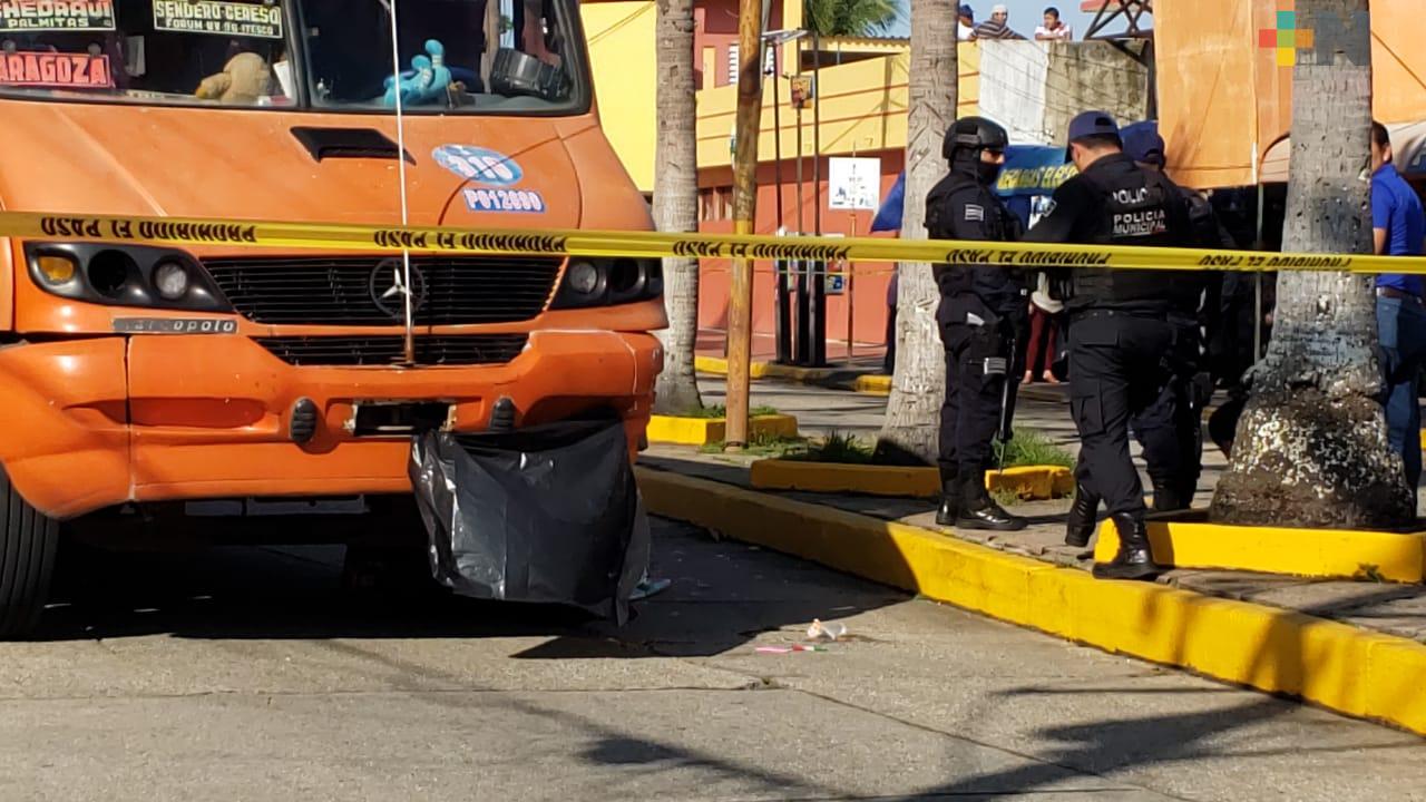 Camión urbano atropelló y dio muerte a menor de edad