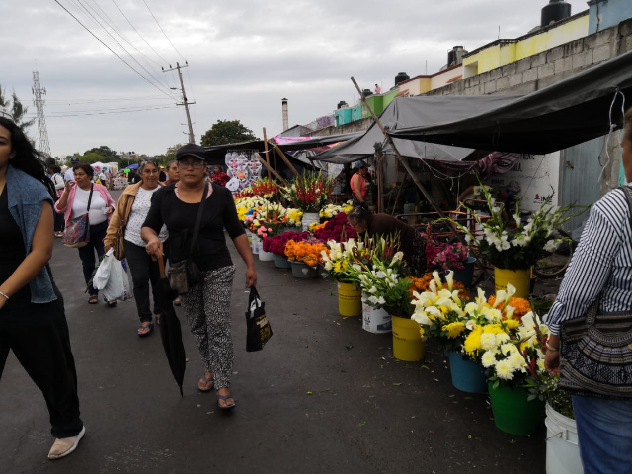 Lluvia inhibe asistencia a panteones de Veracruz, durante el fin de semana