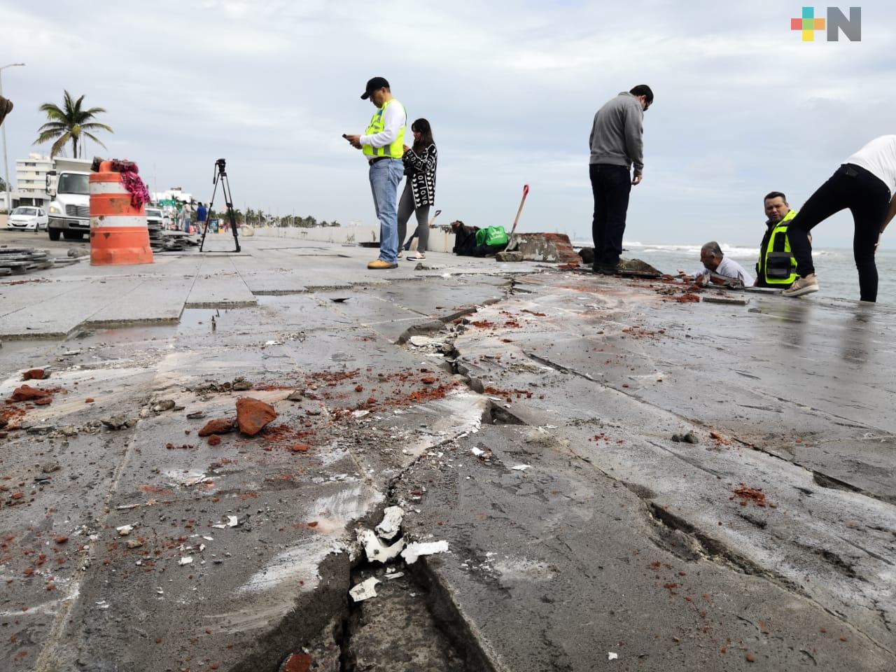 Frente Frío 8 deja afectaciones en bulevar Manuel Ávila Camacho de Boca del Río