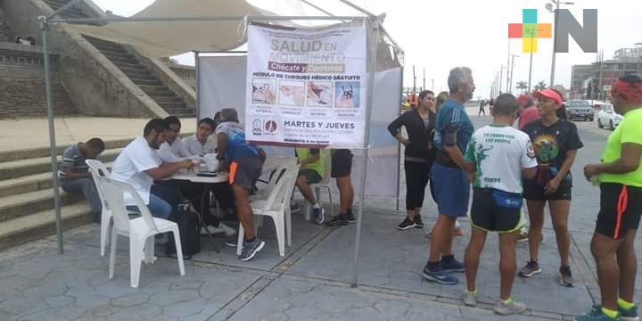 Continúa programa «Salud en Movimiento» Coatzacoalcos