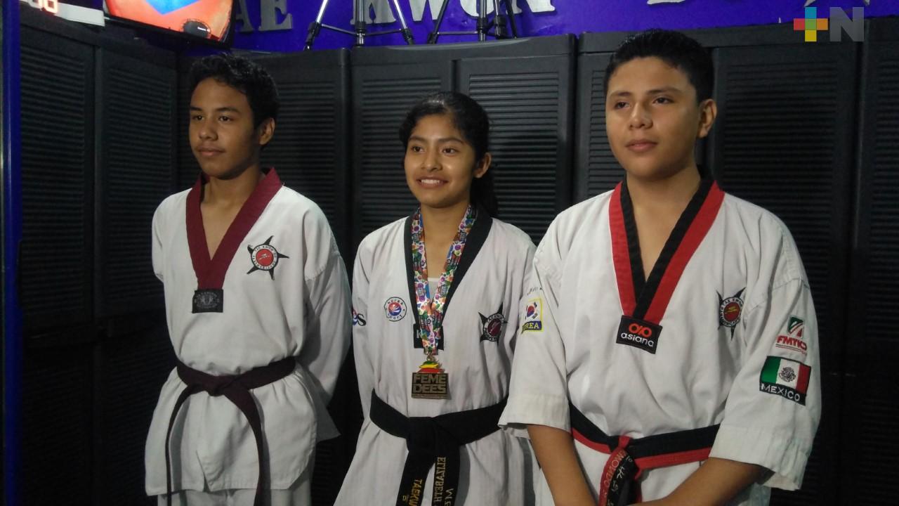 Dos platas y un bronce para Escuela Taekwondo Panamericano en Nacional Escolar