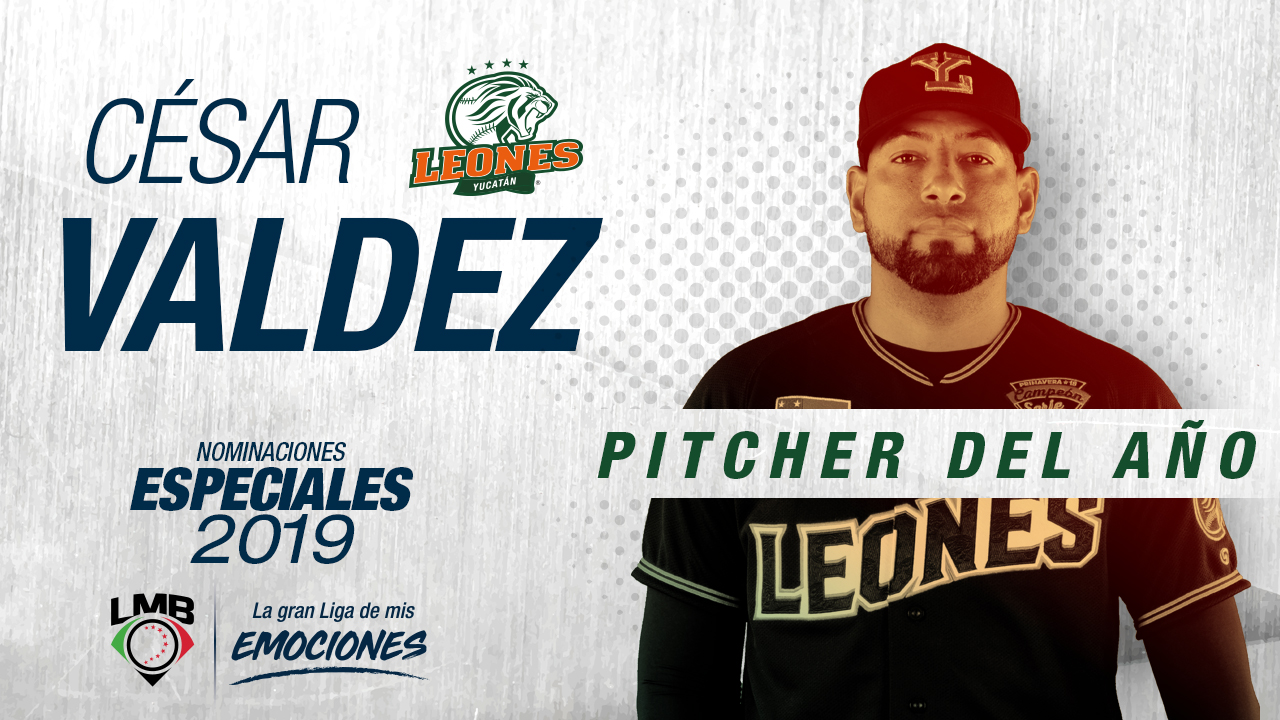 César Valdez, pitcher del año 2019 en LMB