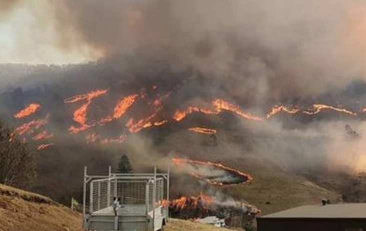 Arde “mega incendio” en norte de Sydney