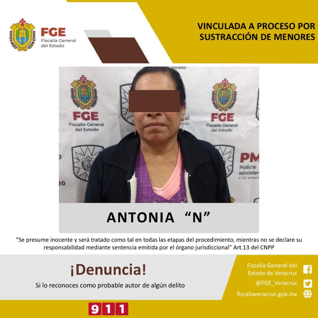 Vinculada a proceso por sustracción de menores