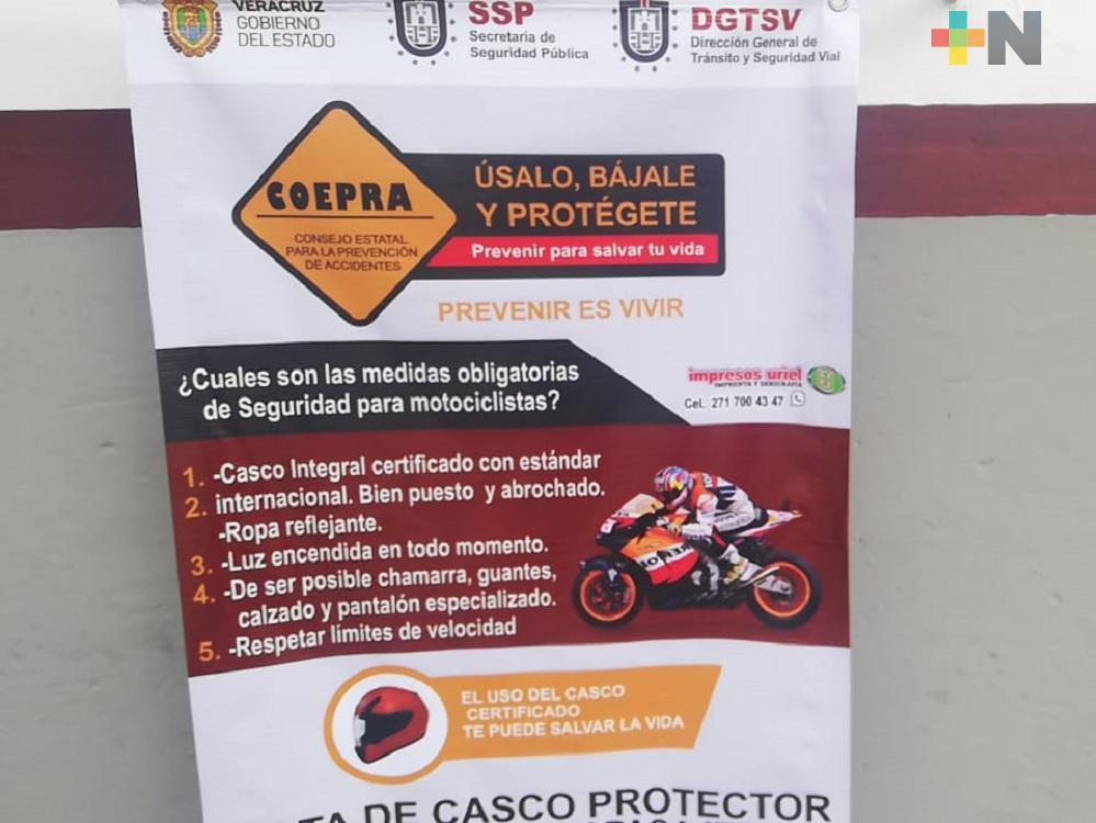 Disminuyen accidentes de motociclistas en carretera Amatlán-Atoyac-Paso del Macho, con operativo Cero Tolerancia