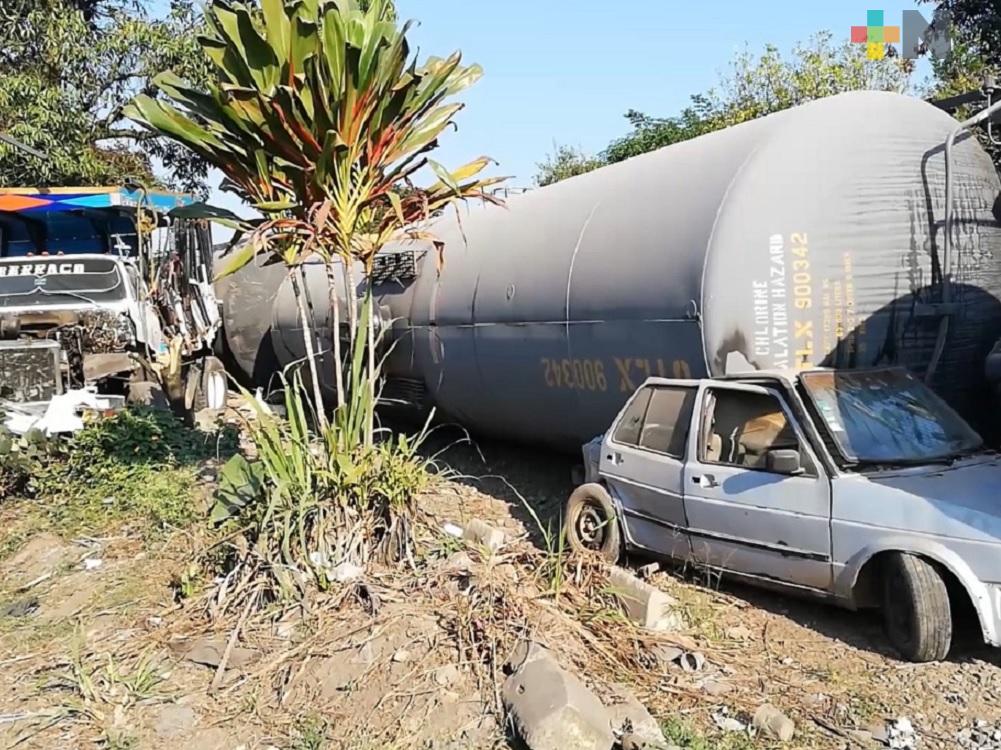 Descarrila tren en Amatlán, no hay lesionados