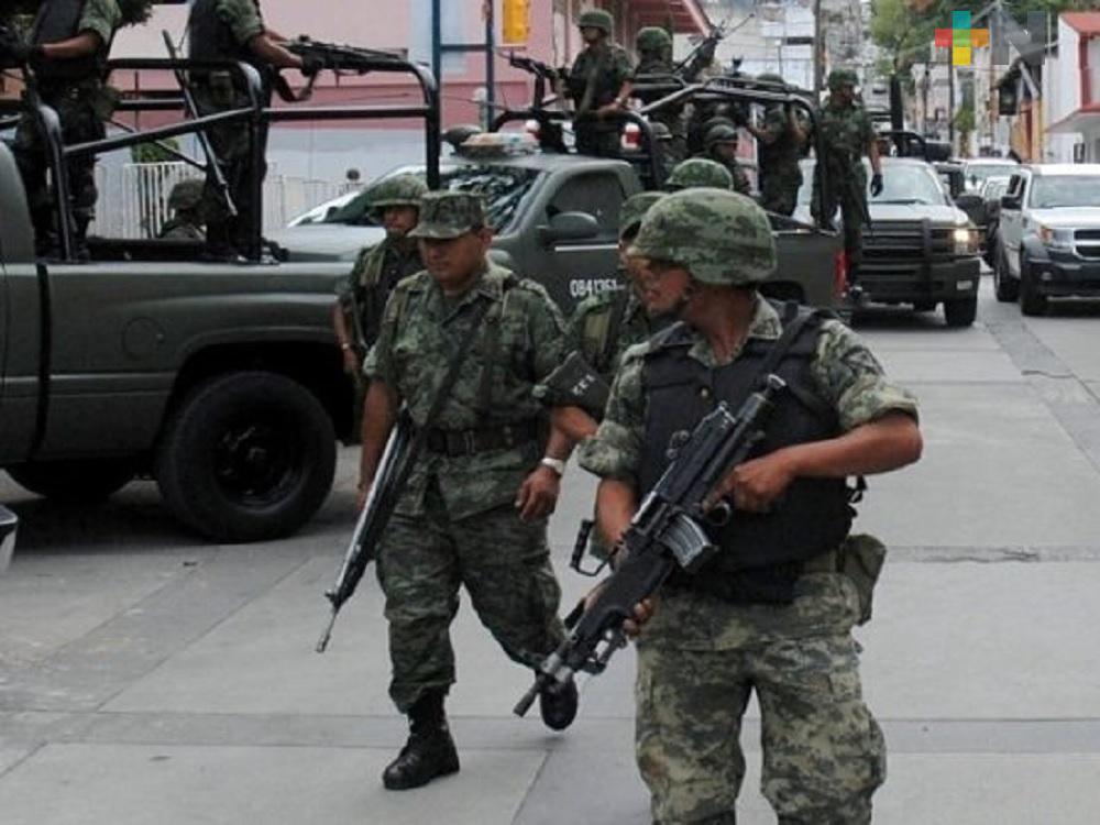 En Veracruz, Ejército y gendarmería trabajan coordinados para combatir crimen organizado