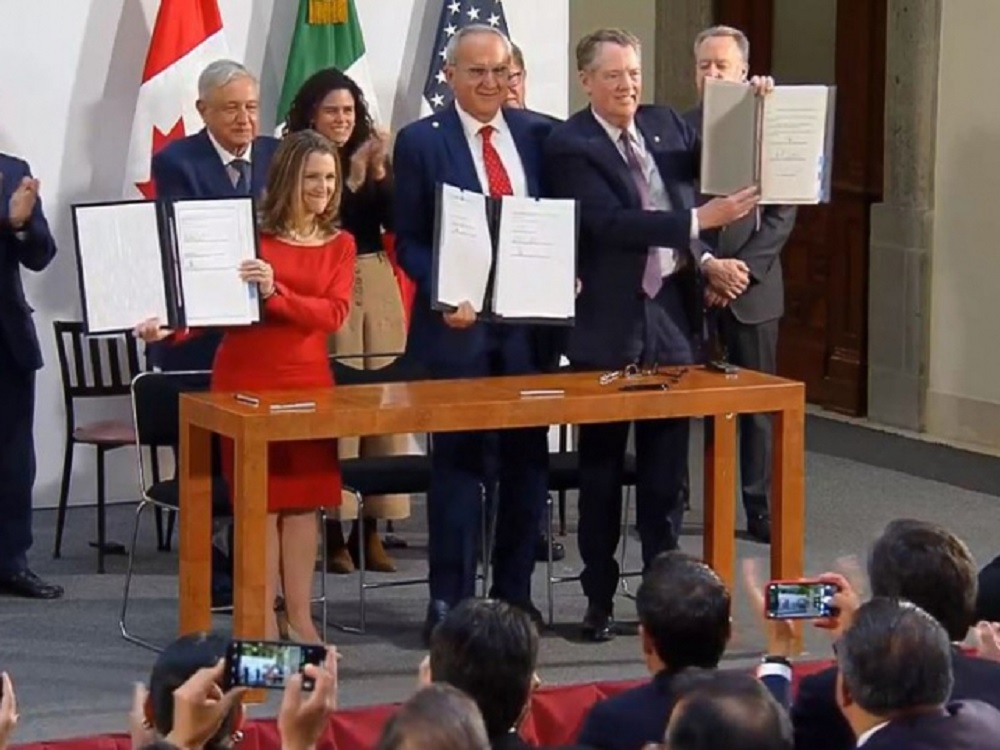 Firman México, EUA y Canadá cambios al T-MEC
