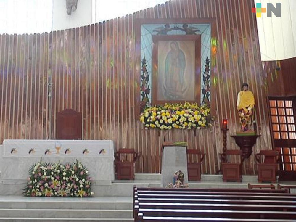 Santuario de Guadalupe de Coatzacoalcos preparado para recibir a miles de fieles