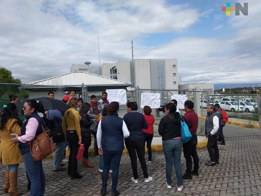 Trabajadores de Conagua mantienen paro de actividades en Xalapa