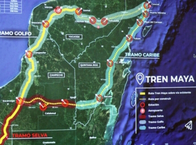 En enero comenzará licitación de Tren Maya