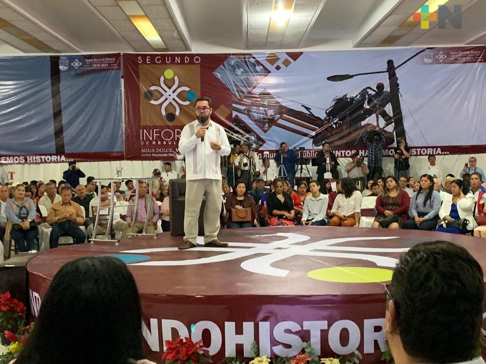 Alcalde de Agua Dulce destaca en su informe no haber adquirido ningún tipo de deuda