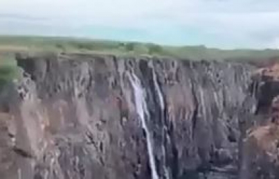 Sequía en África deja a cataratas de Victoria con apenas gotas de agua