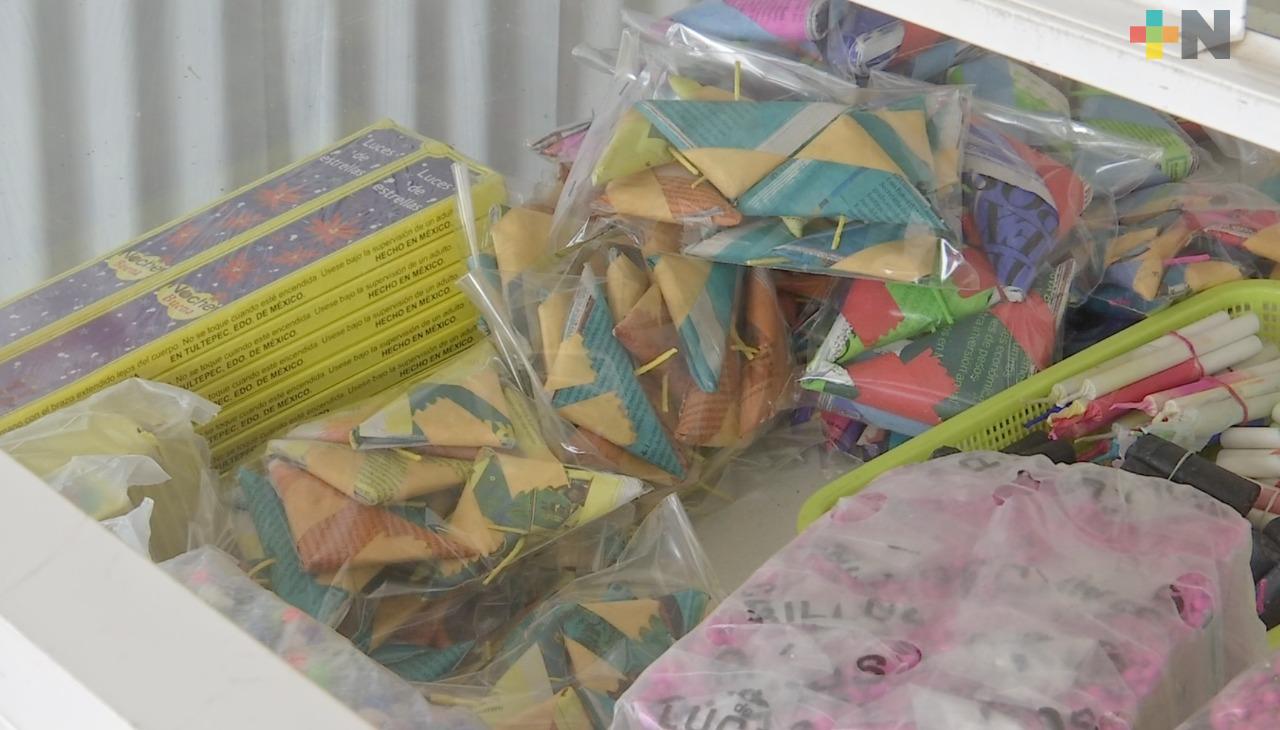 Han detectado seis puestos clandestinos de pirotecnia en centro de Coatzacoalcos