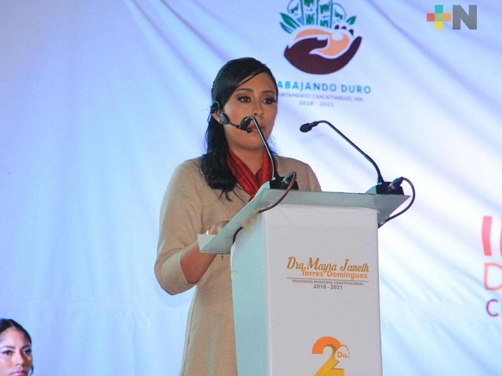 Agradecido el municipio de Chacaltianguis con DIF estatal