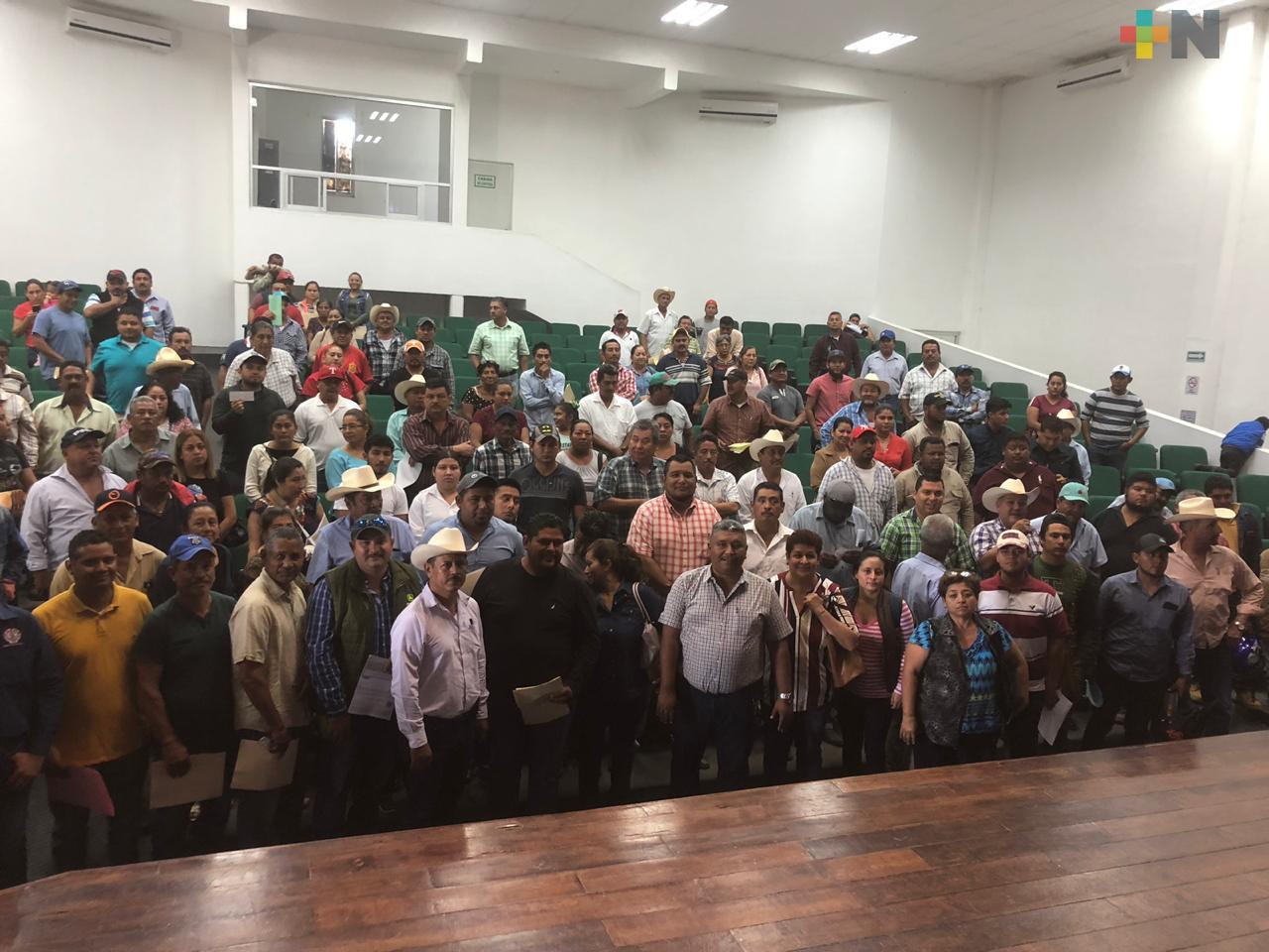 Entrega Sedarpa apoyos a productores de arroz afectados por sequía en la región de Tres Valles