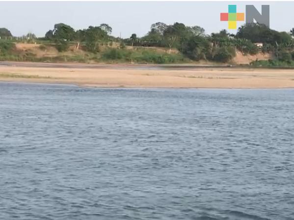 Sequía afecta el nivel de aguas del río Papaloapan