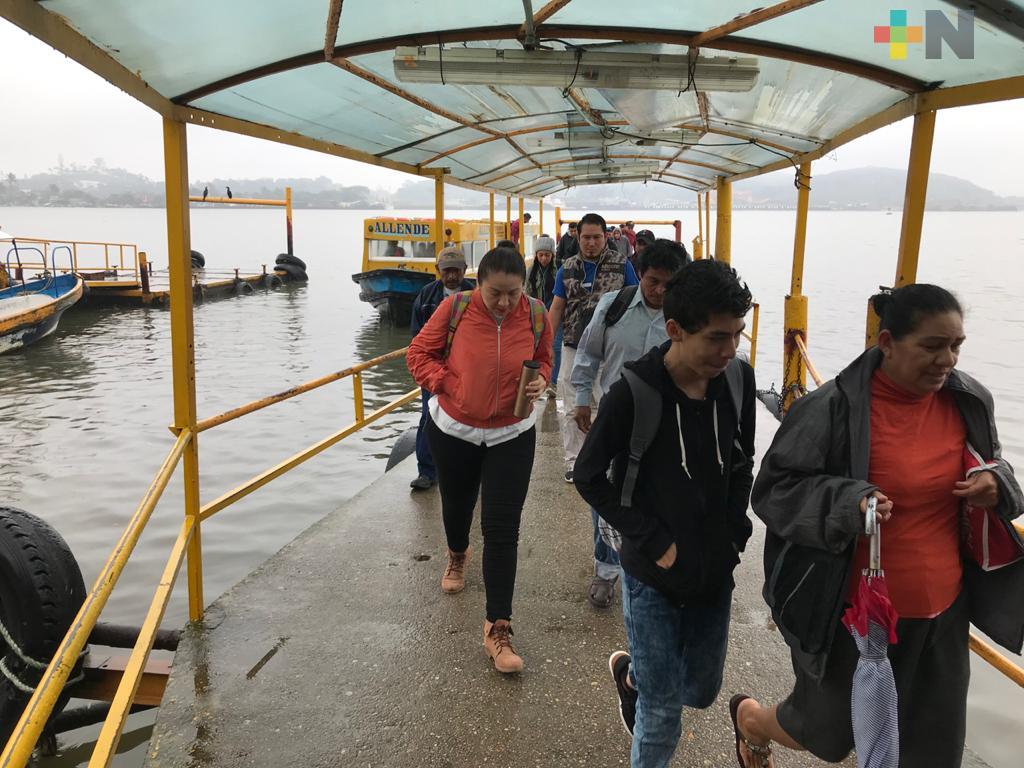 Reabren servicio de transbordador de Coatzacoalcos a Villa Allende