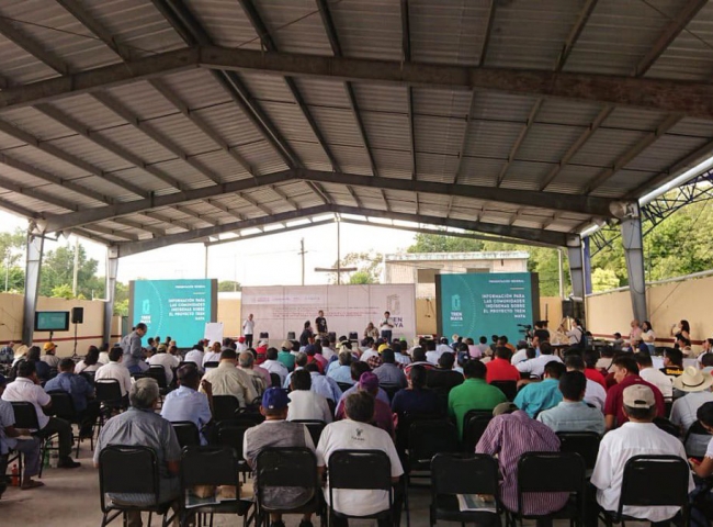 Realizan consulta sobre tren maya en Tabasco, Campeche y Quintana Roo