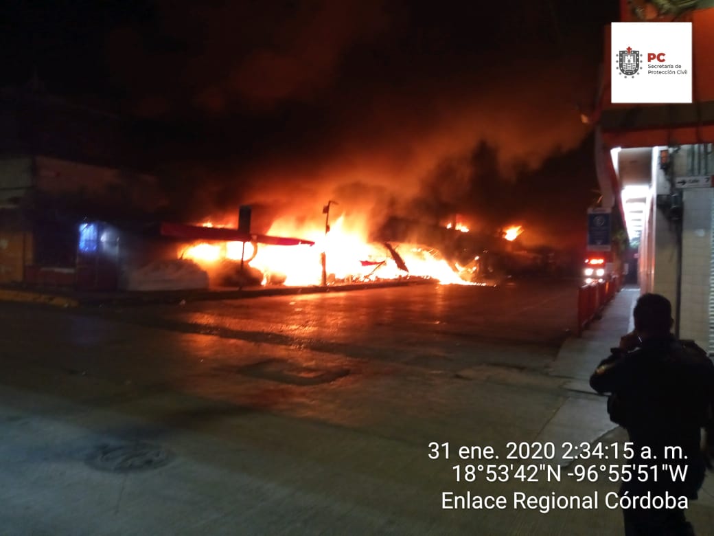 Se incendió el mercado principal de Córdoba