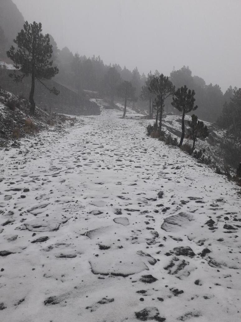 ¡Otra vez nevó en el Cofre!