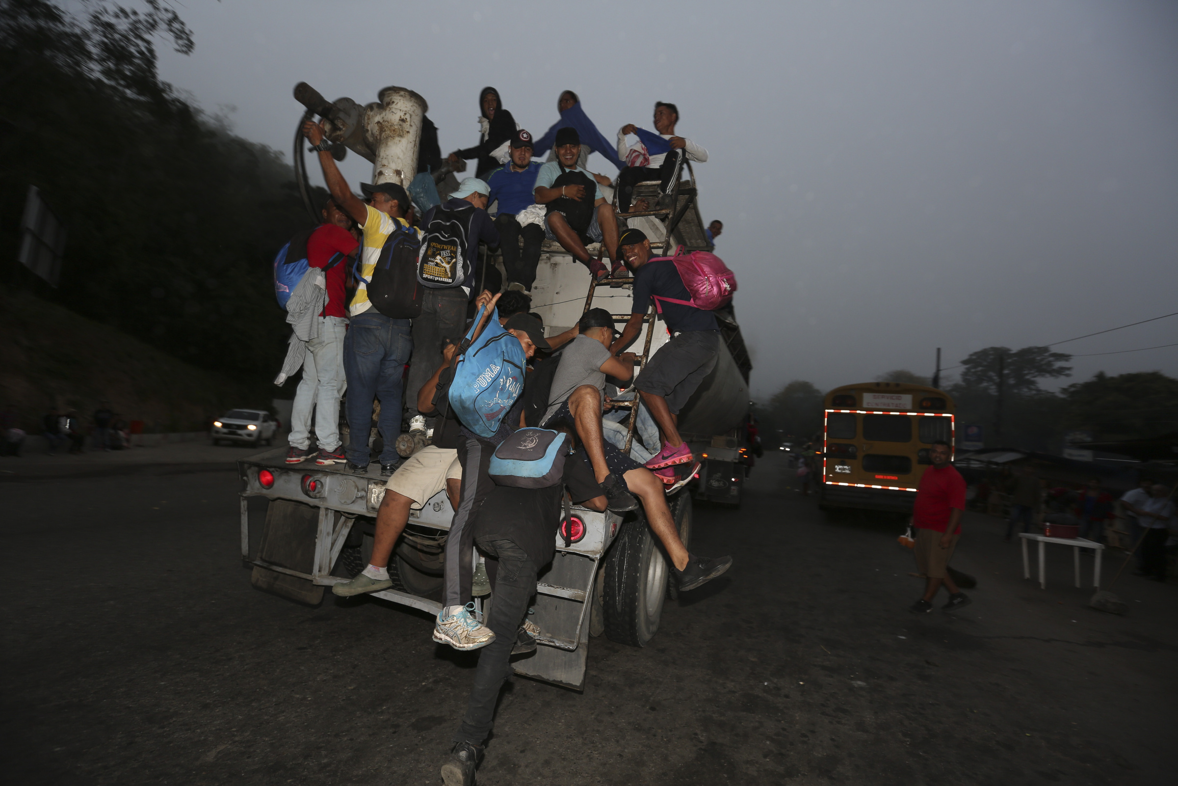 Se aproxima caravana de hondureños