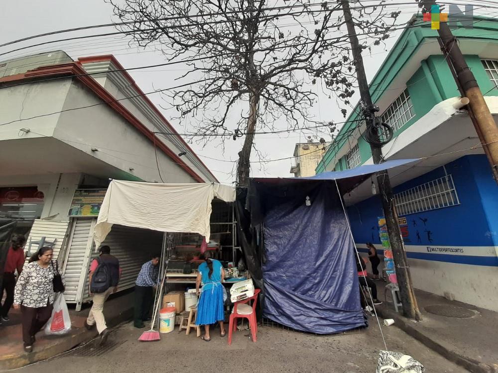 Comerciantes no aceptarán reubicación ofrecido por el autoridades municipales de Veracruz