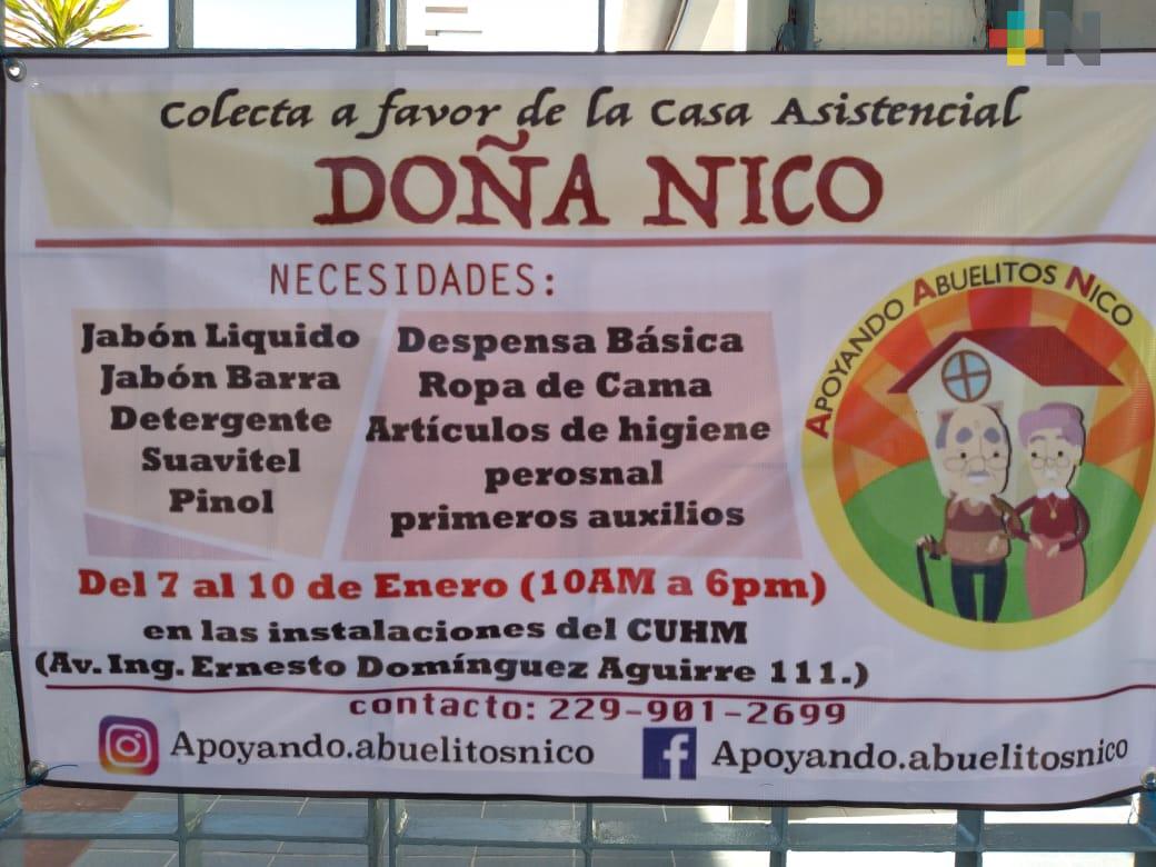 Centro Universitario Hispano Mexicano realiza campaña para ayudar al albergue Doña Nico