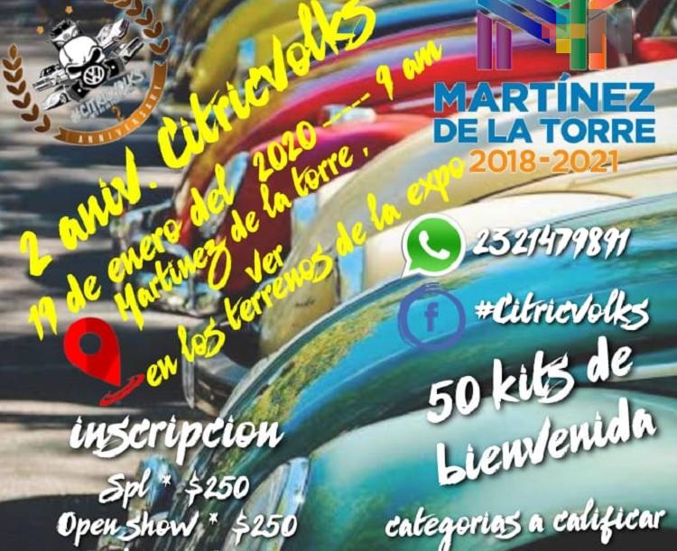 En Martínez de la Torre se llevará a cabo concurso de vochos y autos clásicos