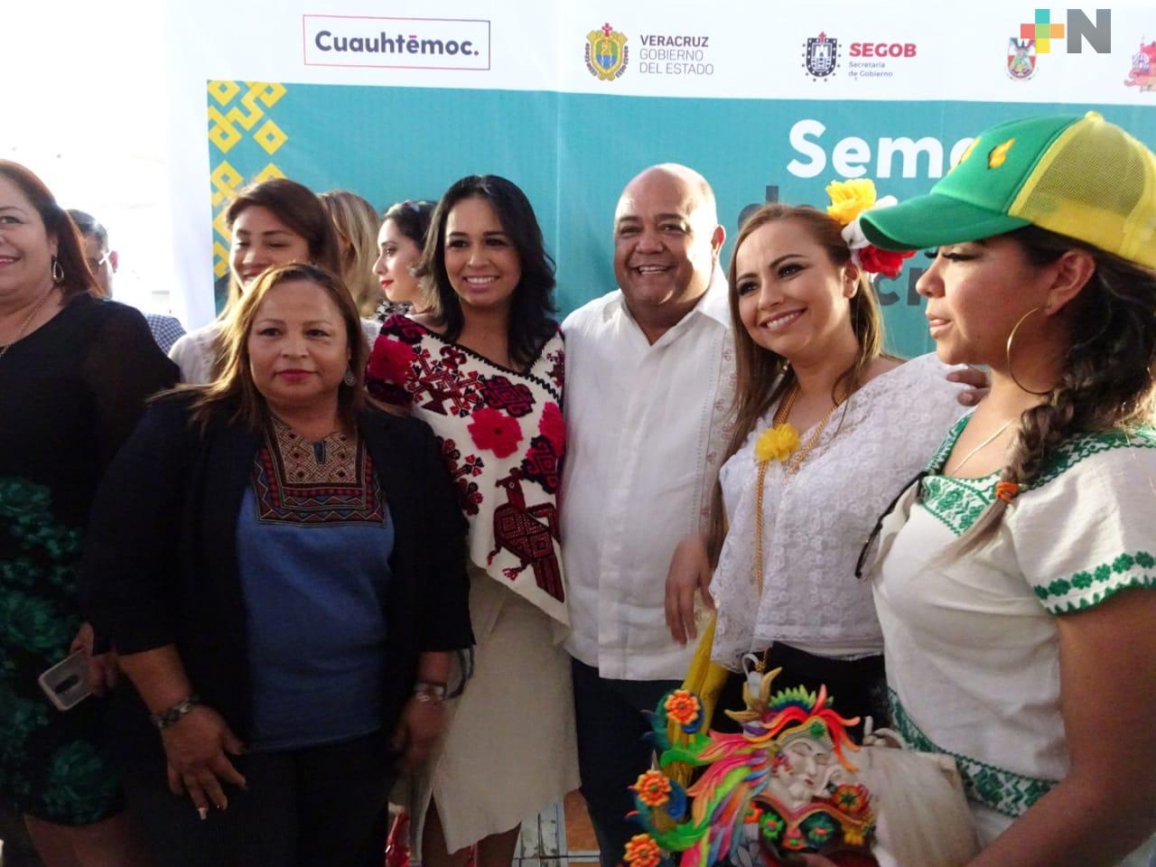 Alcaldes de la huasteca veracruzana participaron en la Expo Artesanal Gastronómica y Cultural “Veracruz en la Cuauhtémoc”