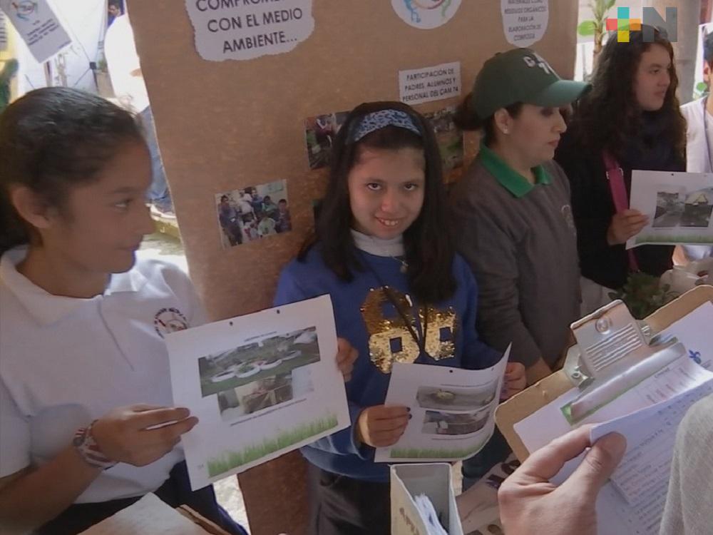 Escuelas de Xalapa presentan proyectos para el cuidado del medio ambiente