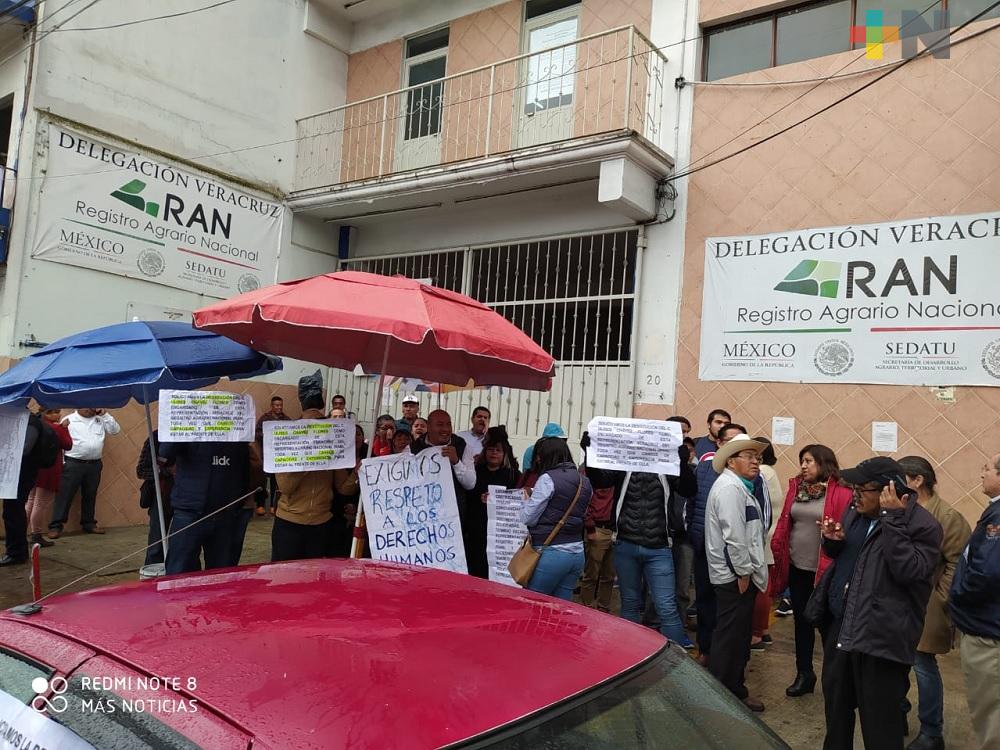 Exigen destitución de comisionado y delegado del RAN en Veracruz por ineficientes