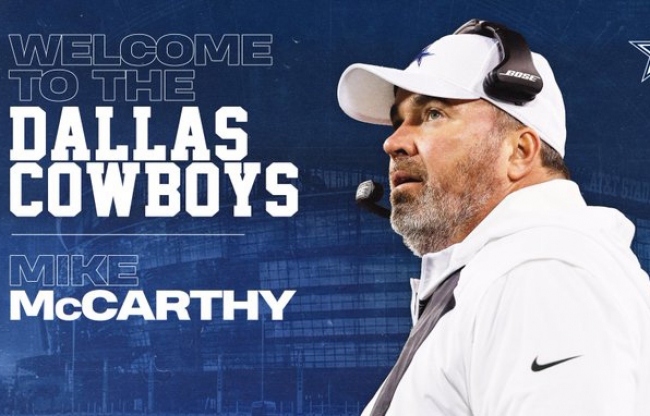 Vaqueros de Dallas oficializan a Mike McCarthy como entrenador en jefe