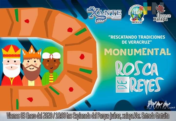 Buscarán romper el récord de la rosca de reyes más grande en el parque Juárez