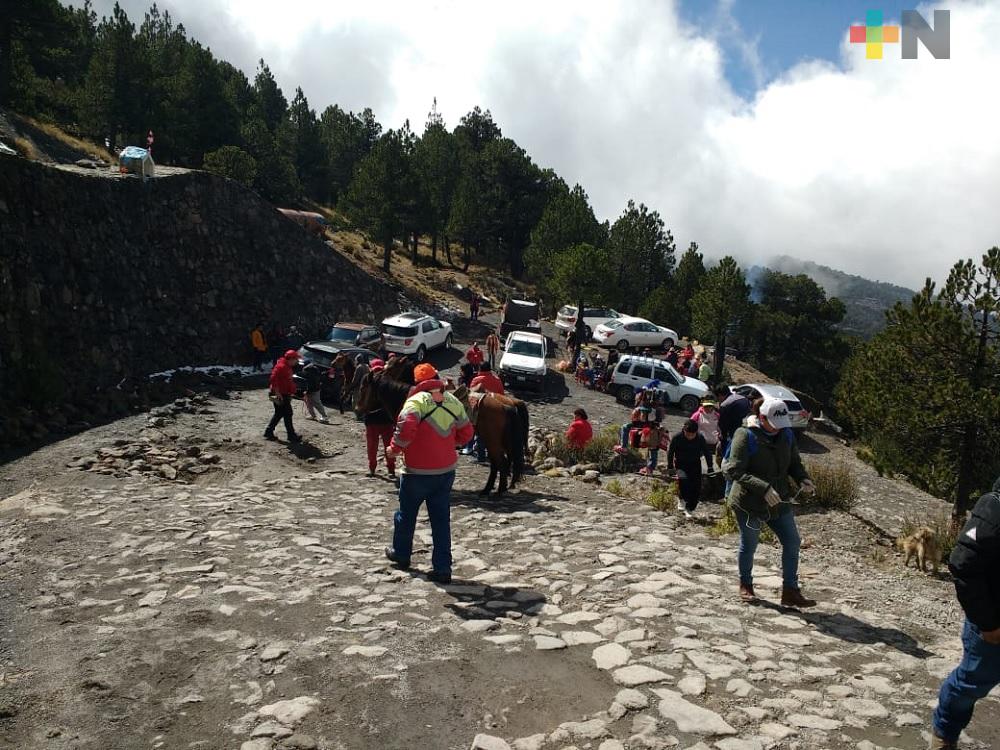 Más de tres mil veracruzanos visitaron el Cofre de Perote y el Pico de Orizaba