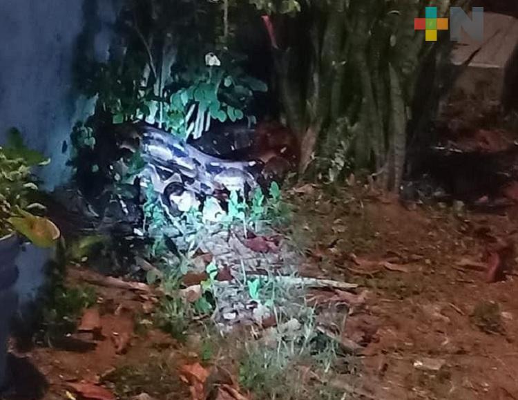 Pobladores de Cosoleacaque atrapan a enorme boa