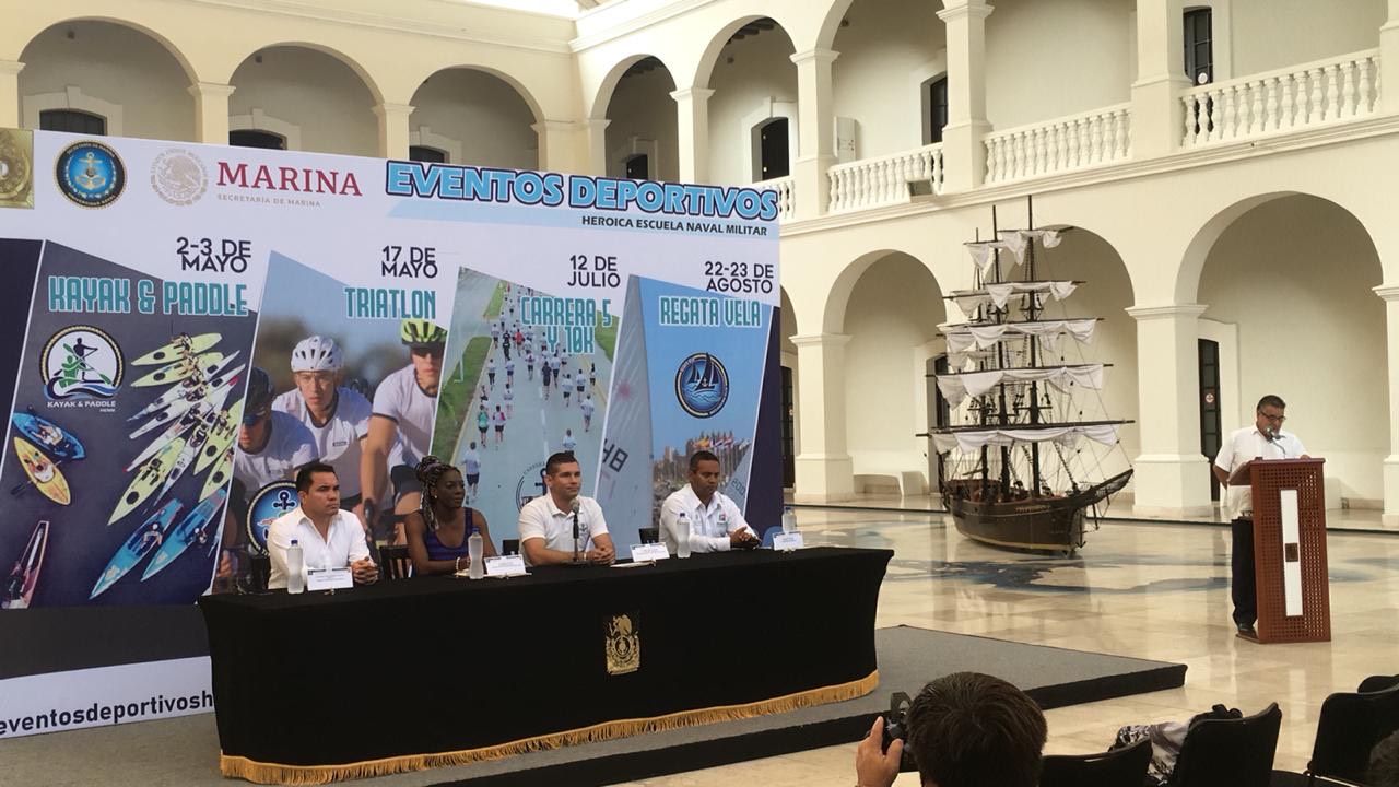 Presentan actividades deportivas de la Heroica Escuela Naval Militar