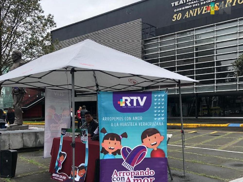RTV continúa con la campaña «Arropando con Amor», instala módulo en Teatro del Estado