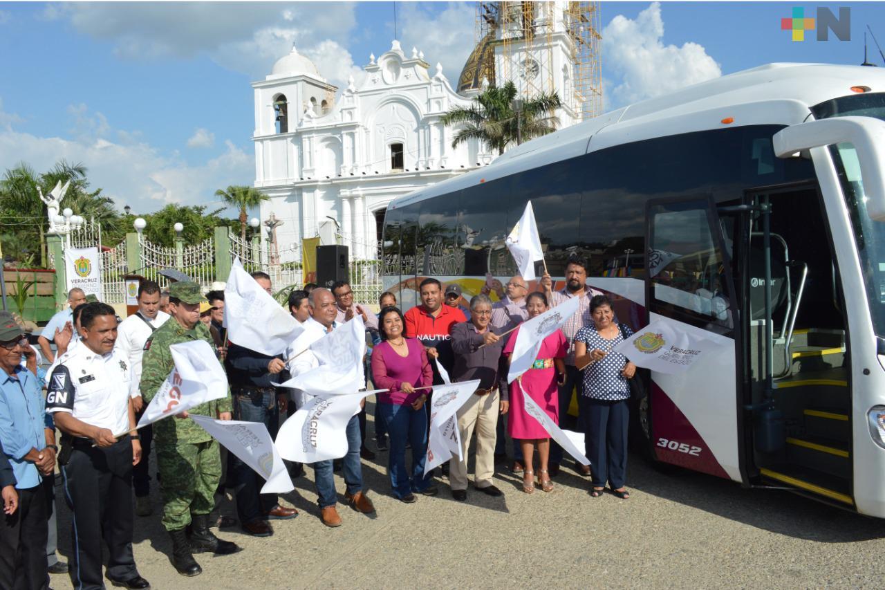 Mejora ruta de transporte público en la Rivera Derecha del río Papaloapan