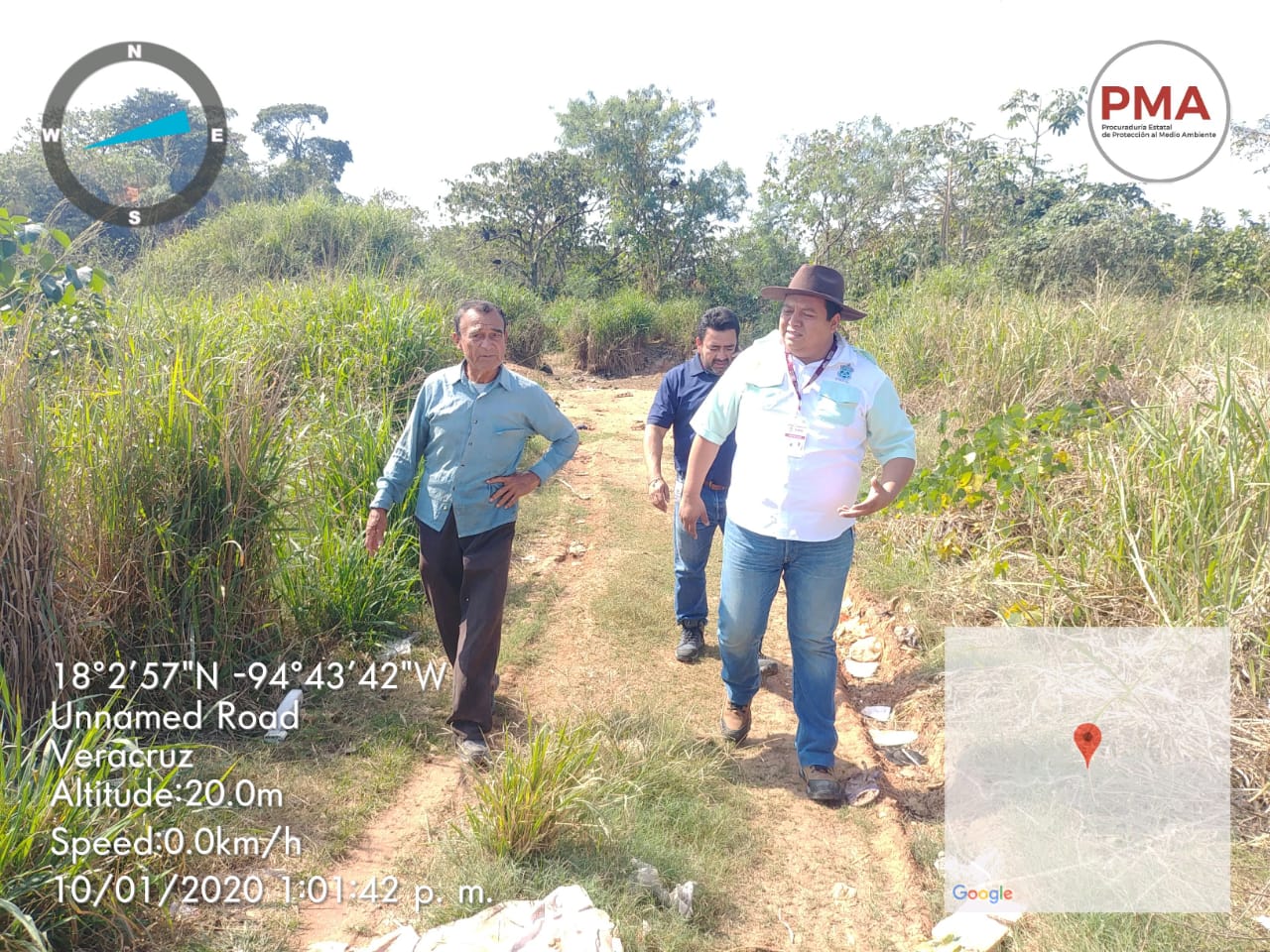 Retiene alcalde de Chinameca a funcionario de PMA por 12 horas; no quieren poner basurero en orden