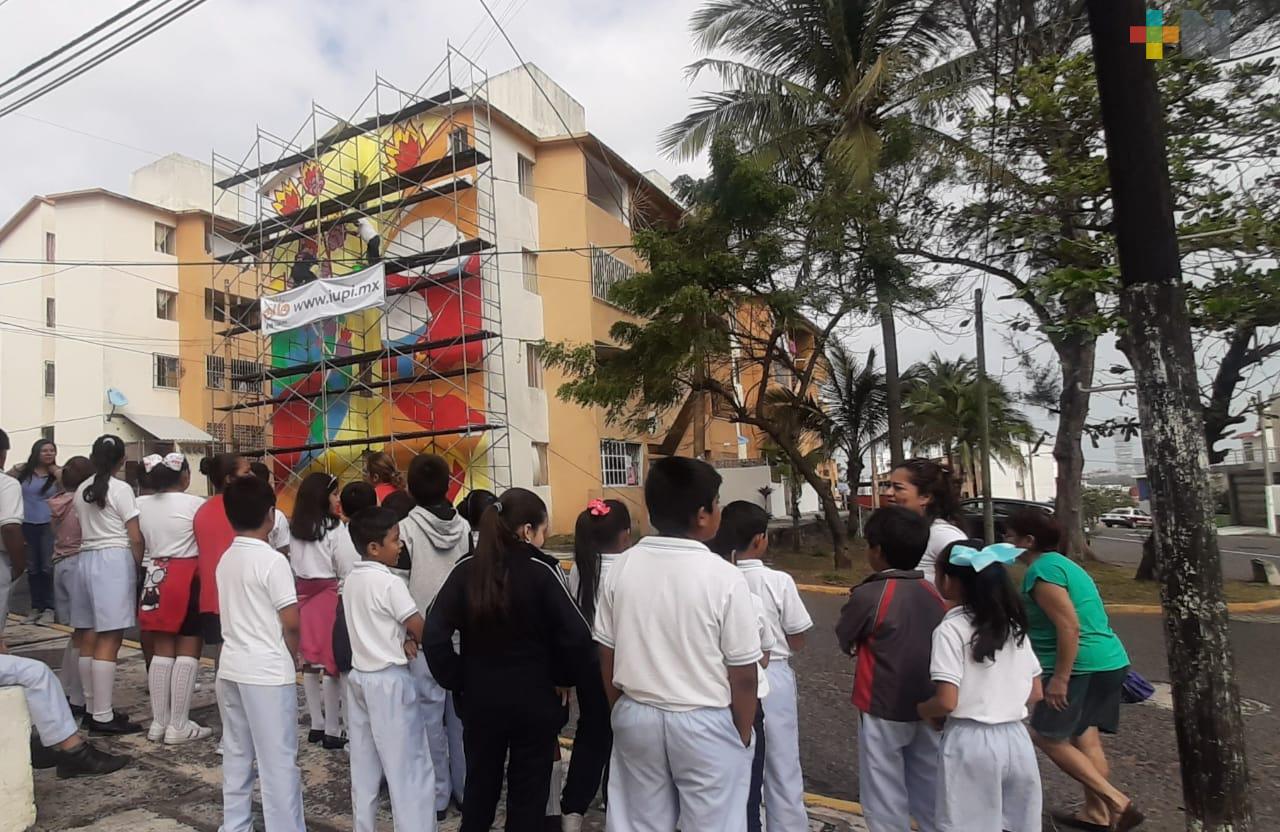 Concluyen mural en El Morro, Boca del Río