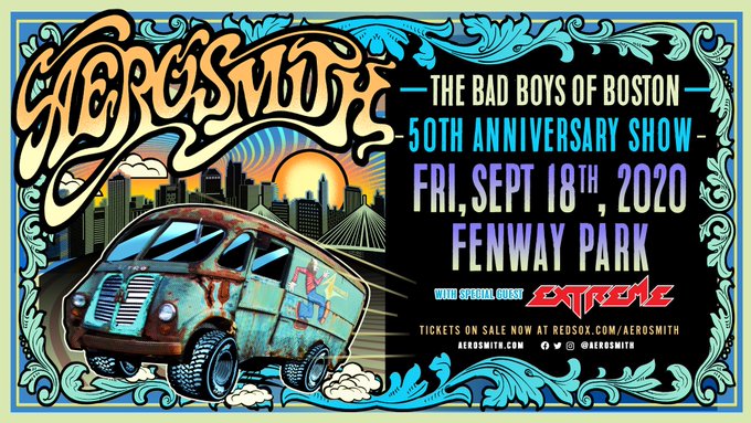 Aerosmith anuncia concierto del 50 aniversario en Boston