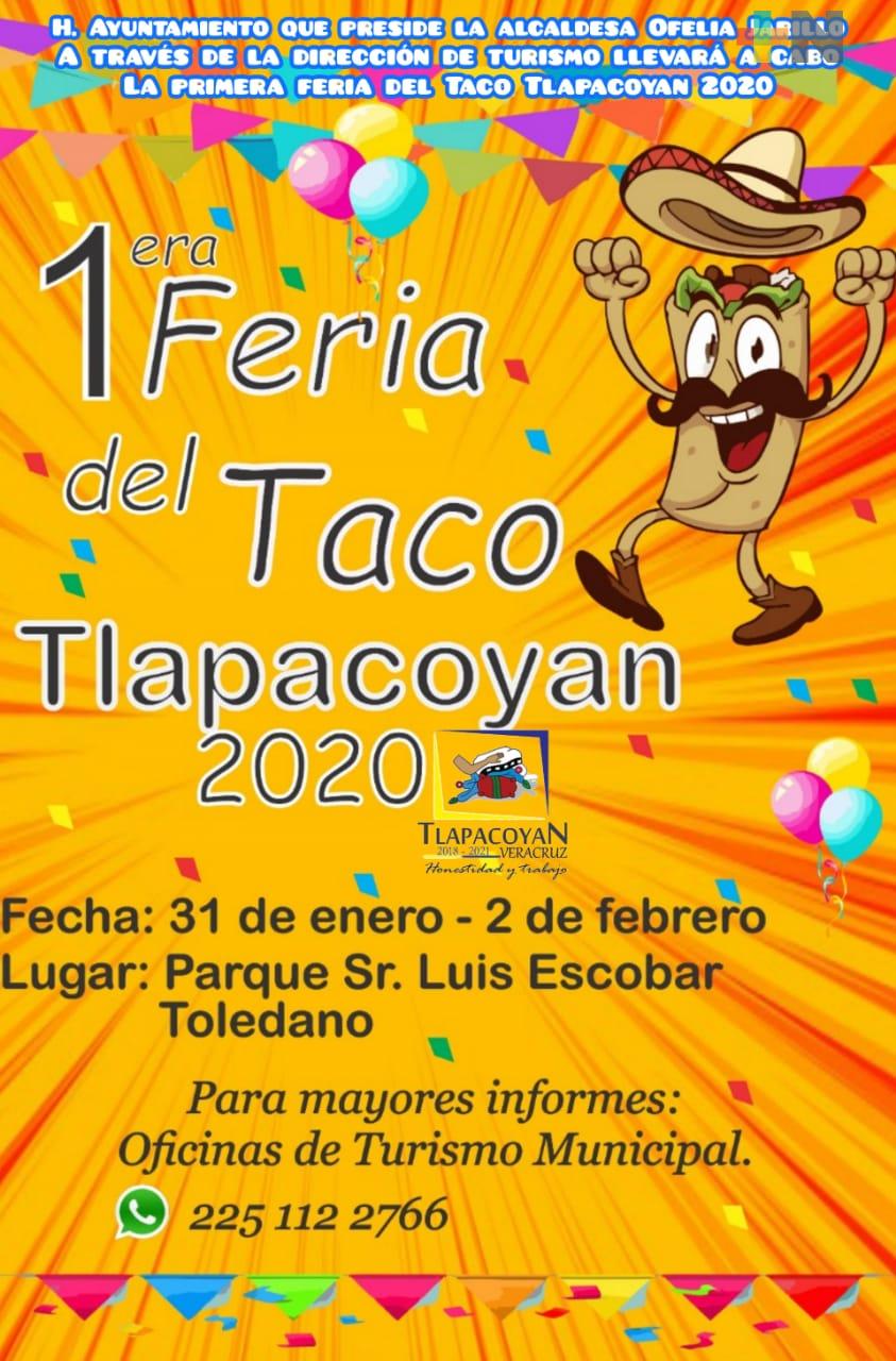 Feria del Taco en Tlapacoyan del 31 de enero al 2 de febrero
