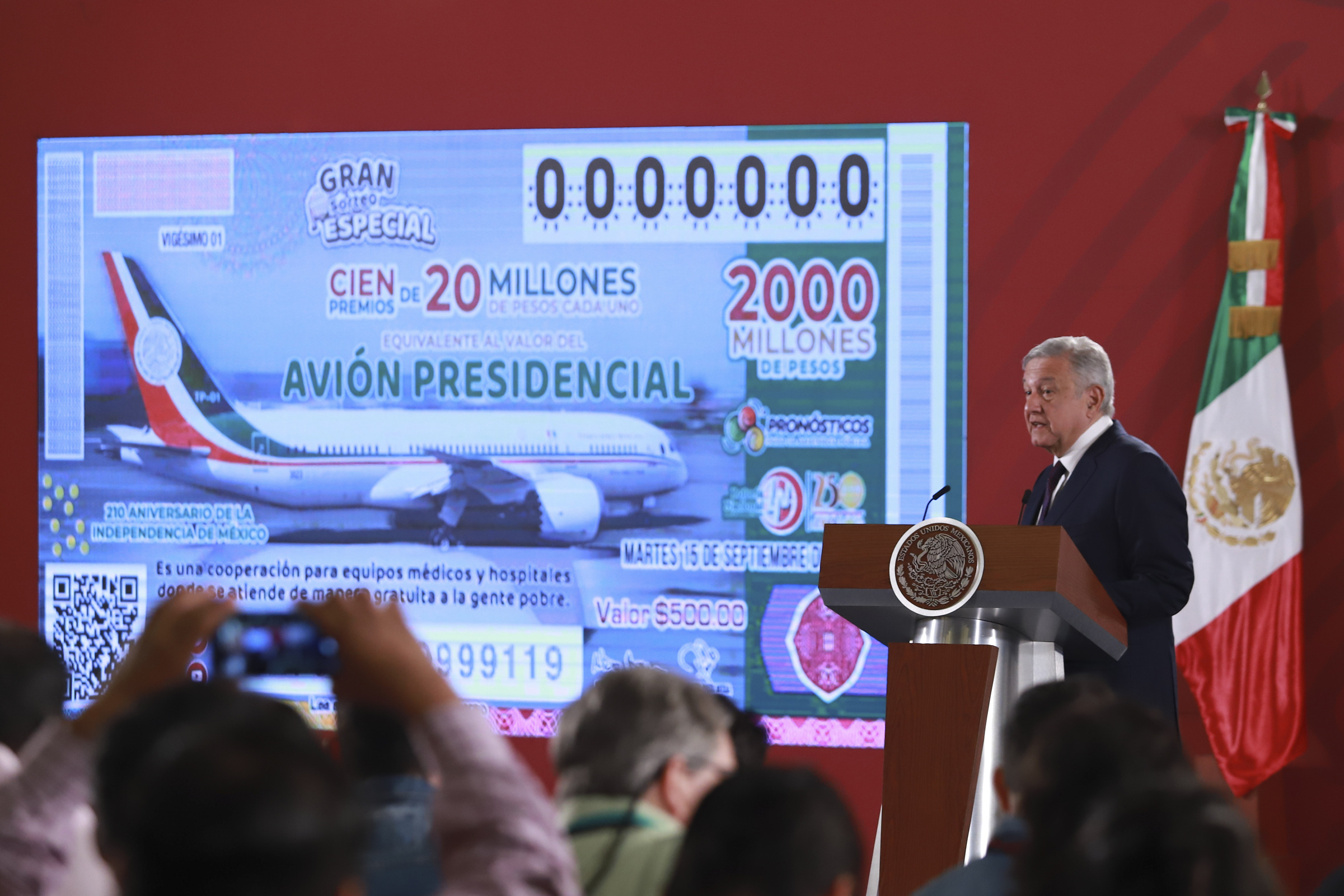 Se rifará el avión presidencial, confirma López Obrador