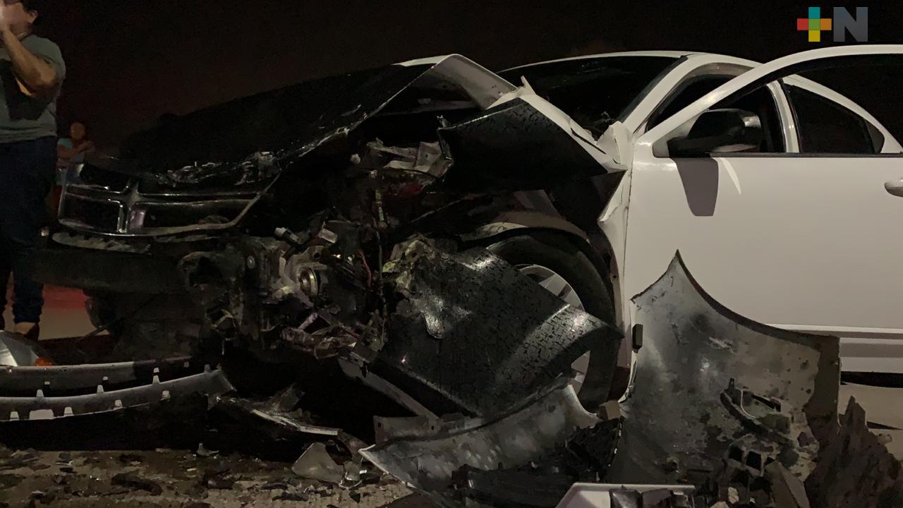 Cuatro lesionados deja choque en Coatzacoalcos